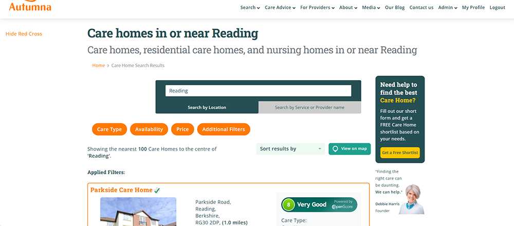 Care homes Reading