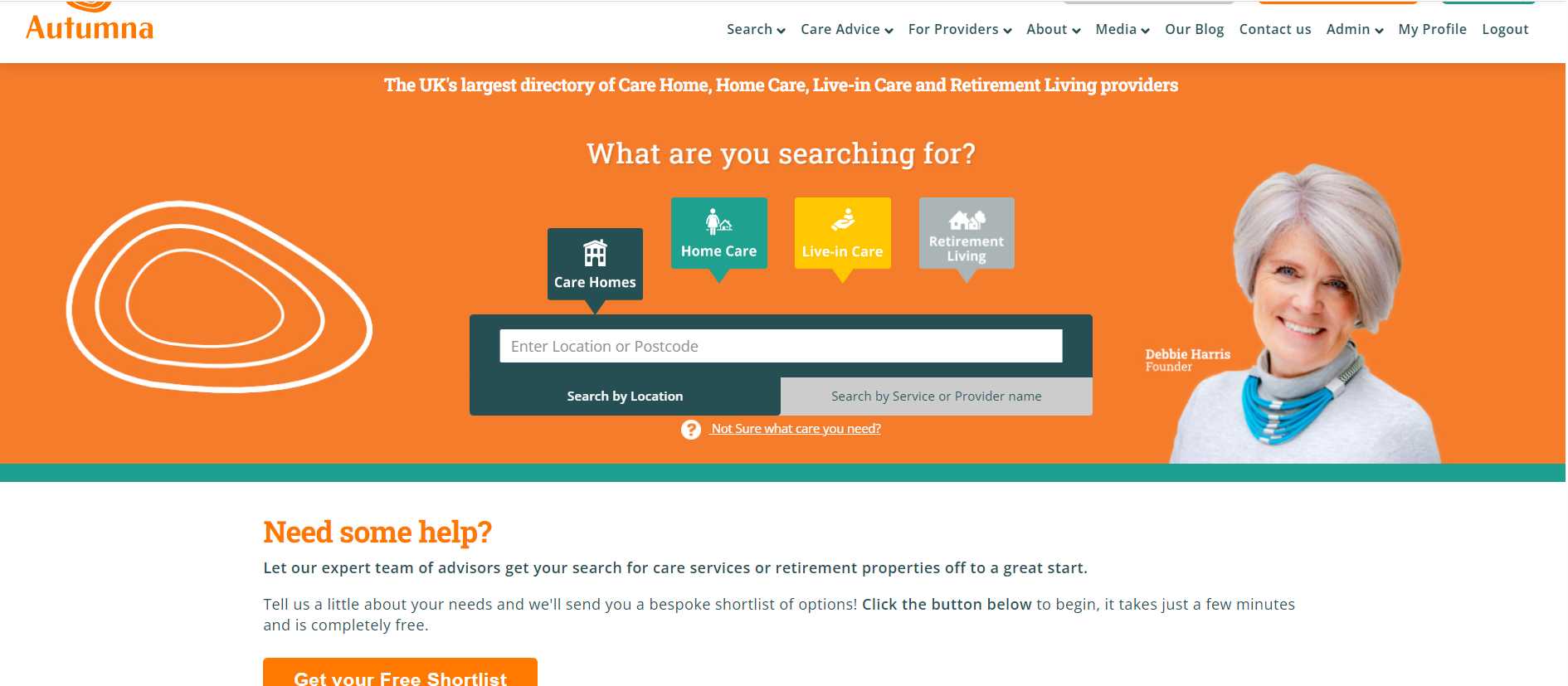 Screenshot of Autumna directory