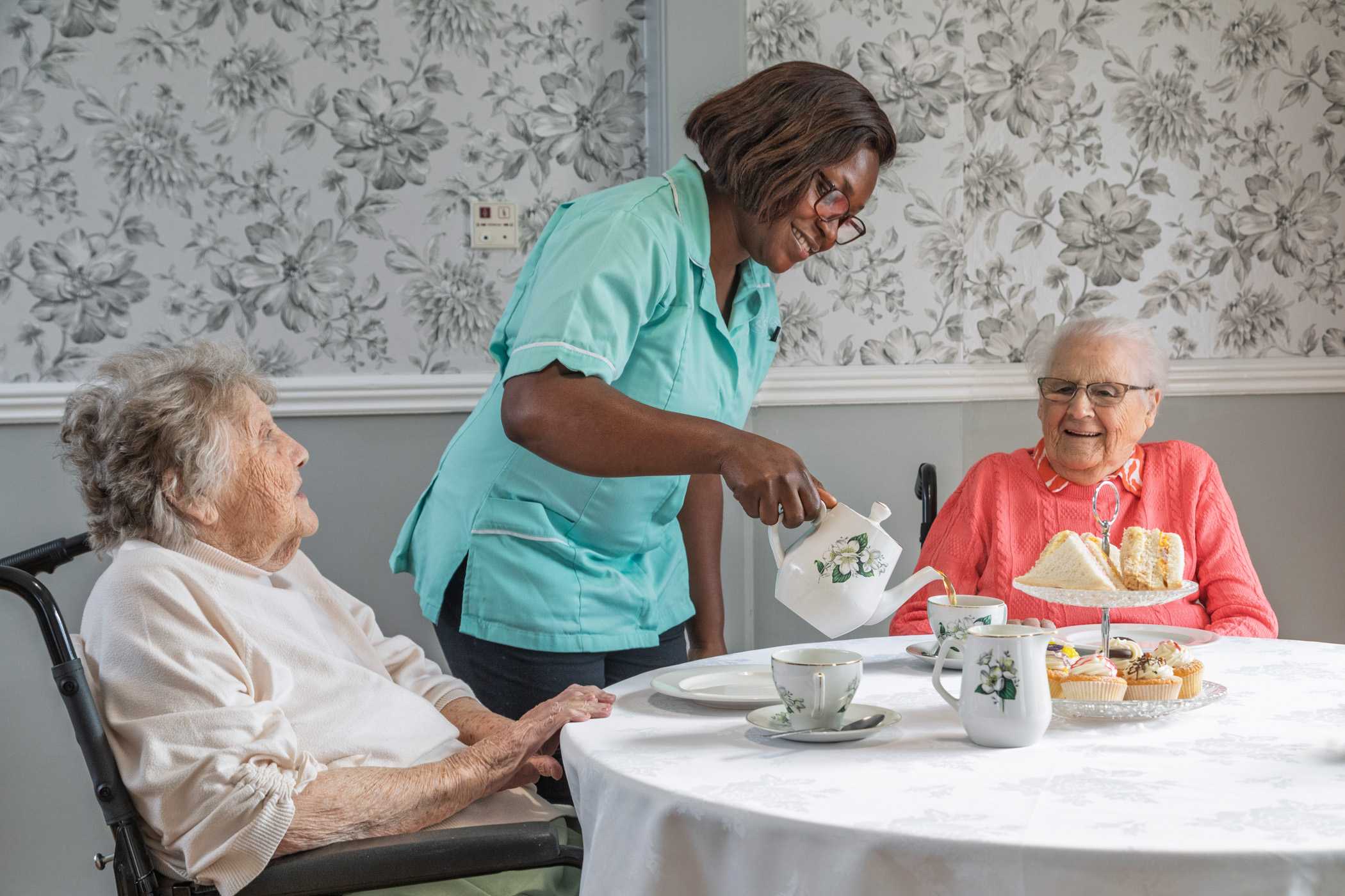 The Laurels care staff