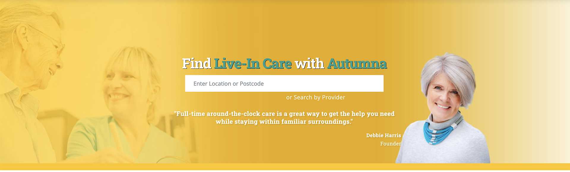 Autumna Live-in Care search page