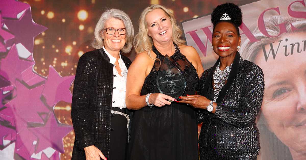 Debbie with Baroness Floella Benjamin and Katrina Ball at the WAGS