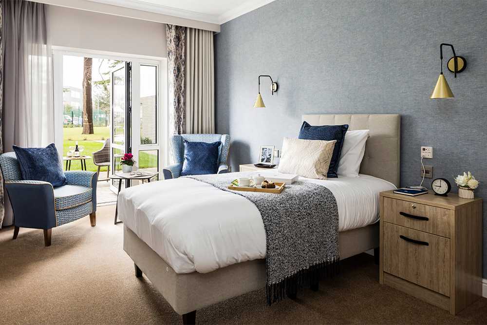 View of the bridge care home in kent bedroom