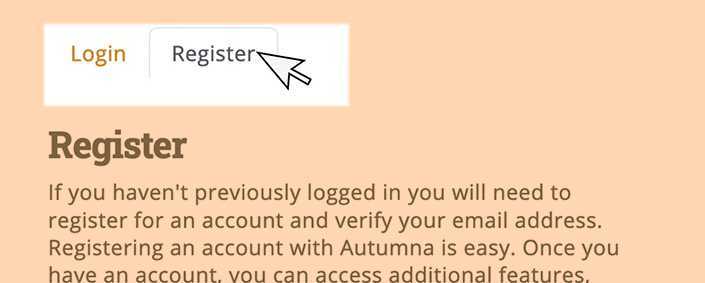 How to register and claim on Autumna