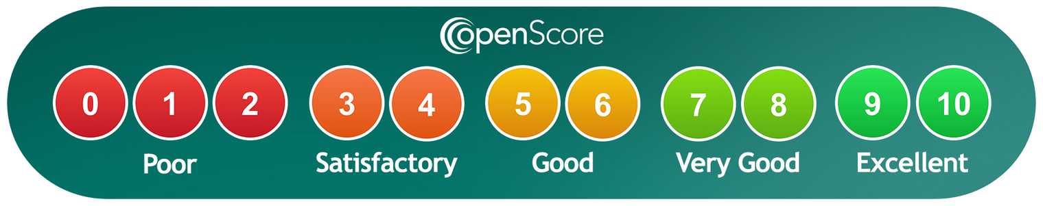 OpenScore care rating descriptors