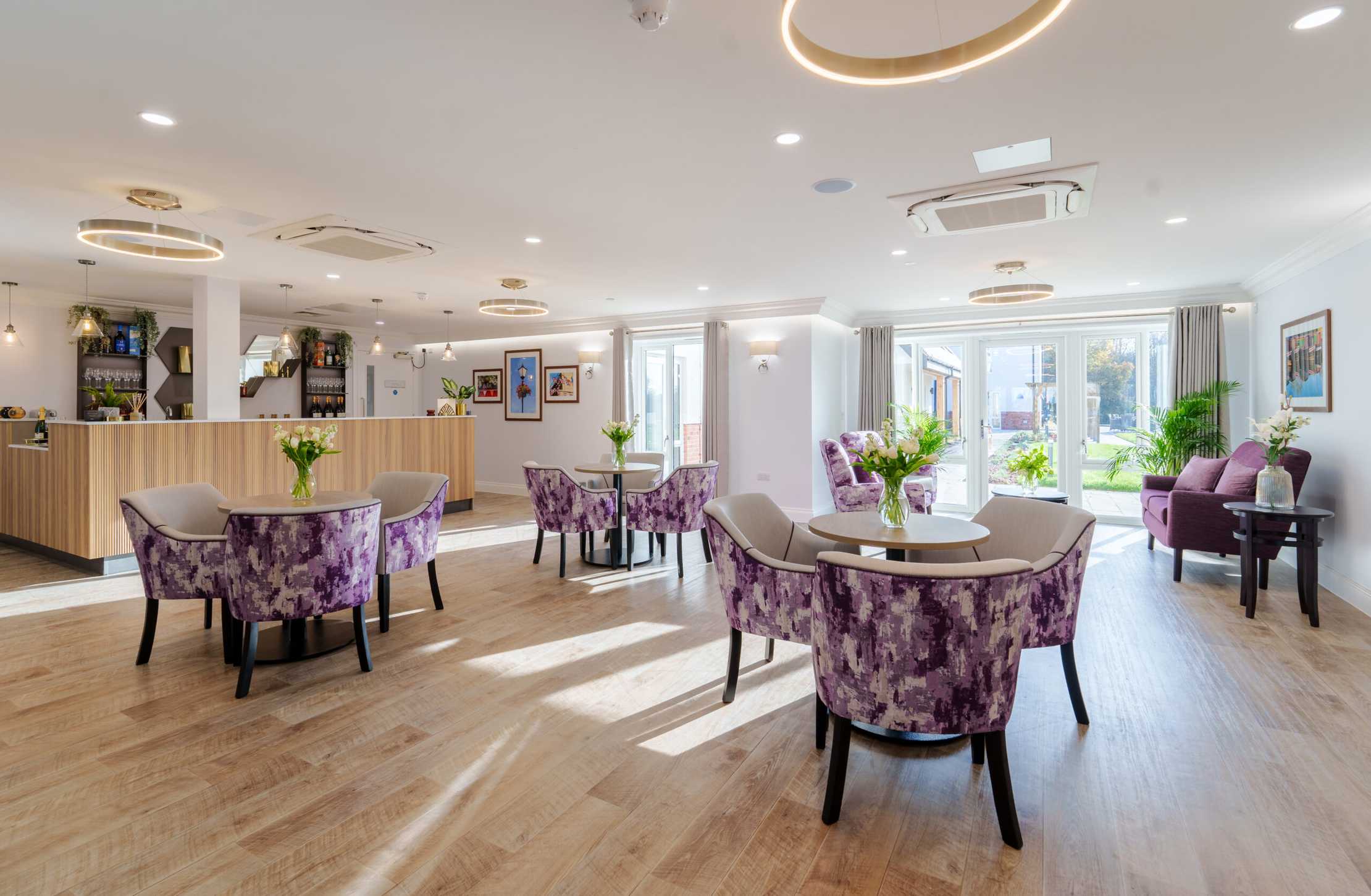 Peverel care home dining room