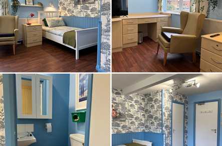 Poplars Care Home safe visiting space